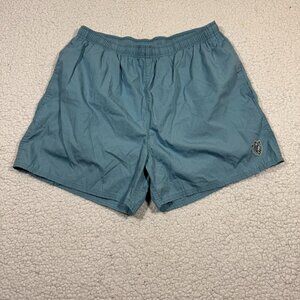 Baja Blue Swimming Trunks Men's Size L Blue Drawstring Vintage 90's Board Shorts